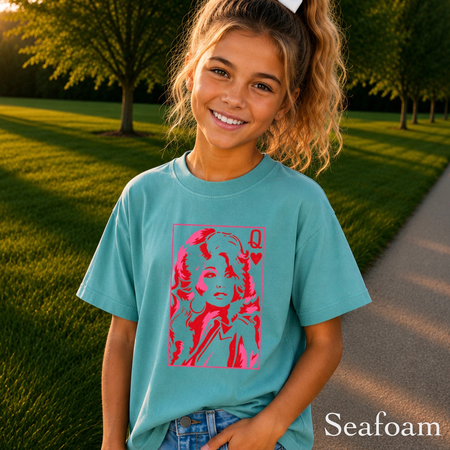 Dolly Queen Of Hearts  Youth Comfort Color T-Shirt