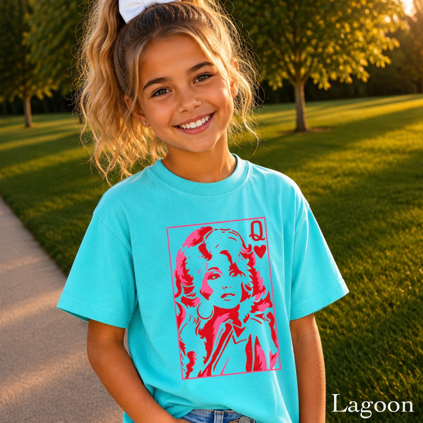 Dolly Queen Of Hearts  Youth Comfort Color T-Shirt