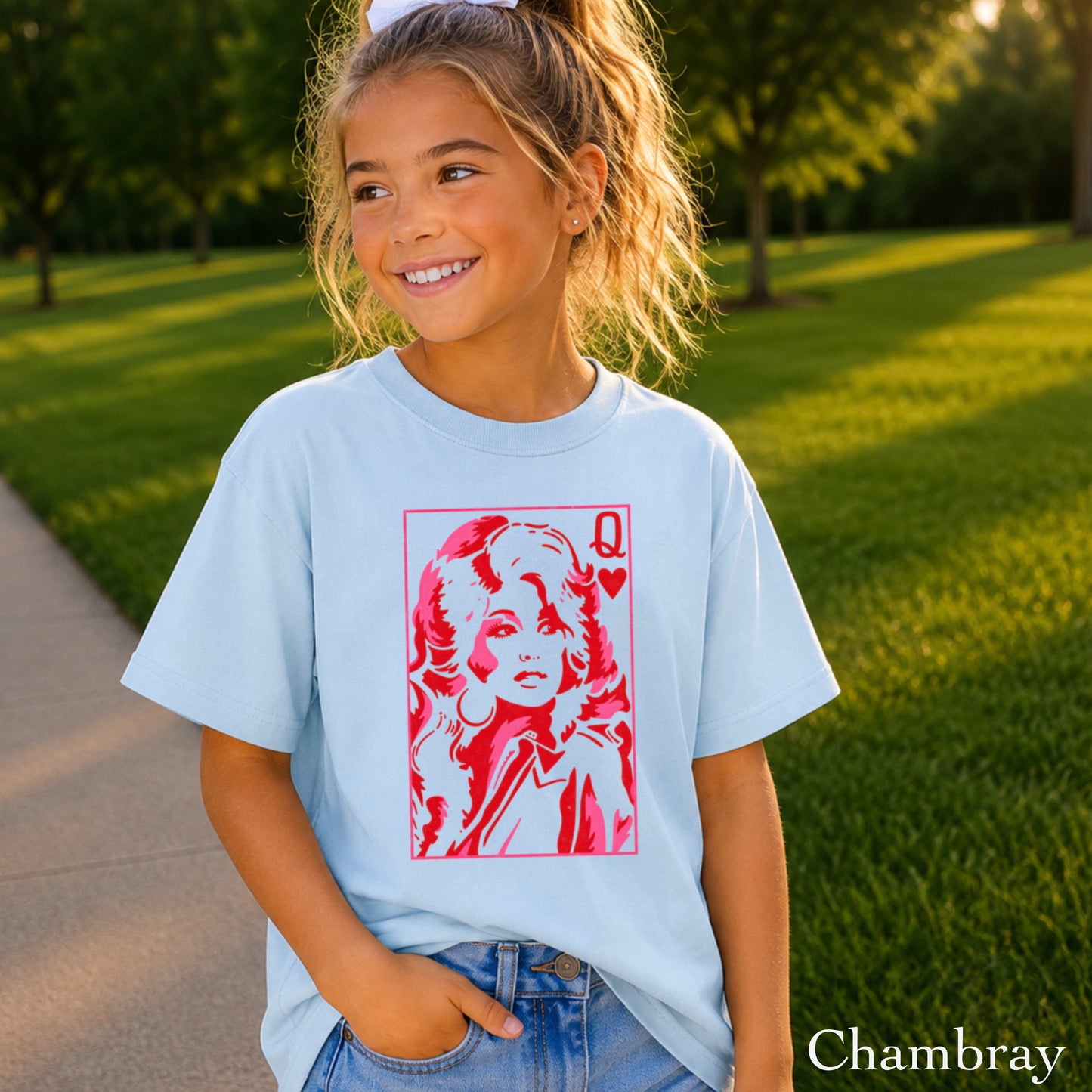 Dolly Queen Of Hearts  Youth Comfort Color T-Shirt