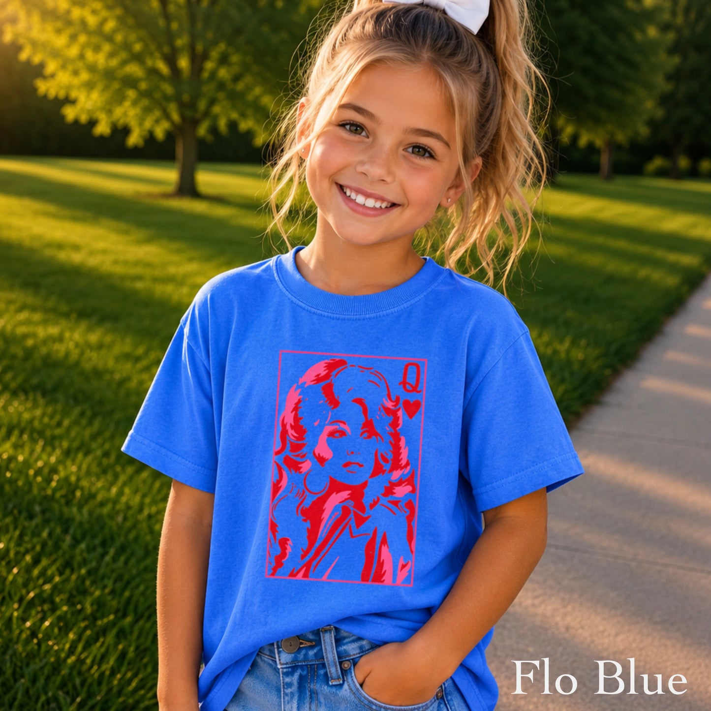 Dolly Queen Of Hearts  Youth Comfort Color T-Shirt