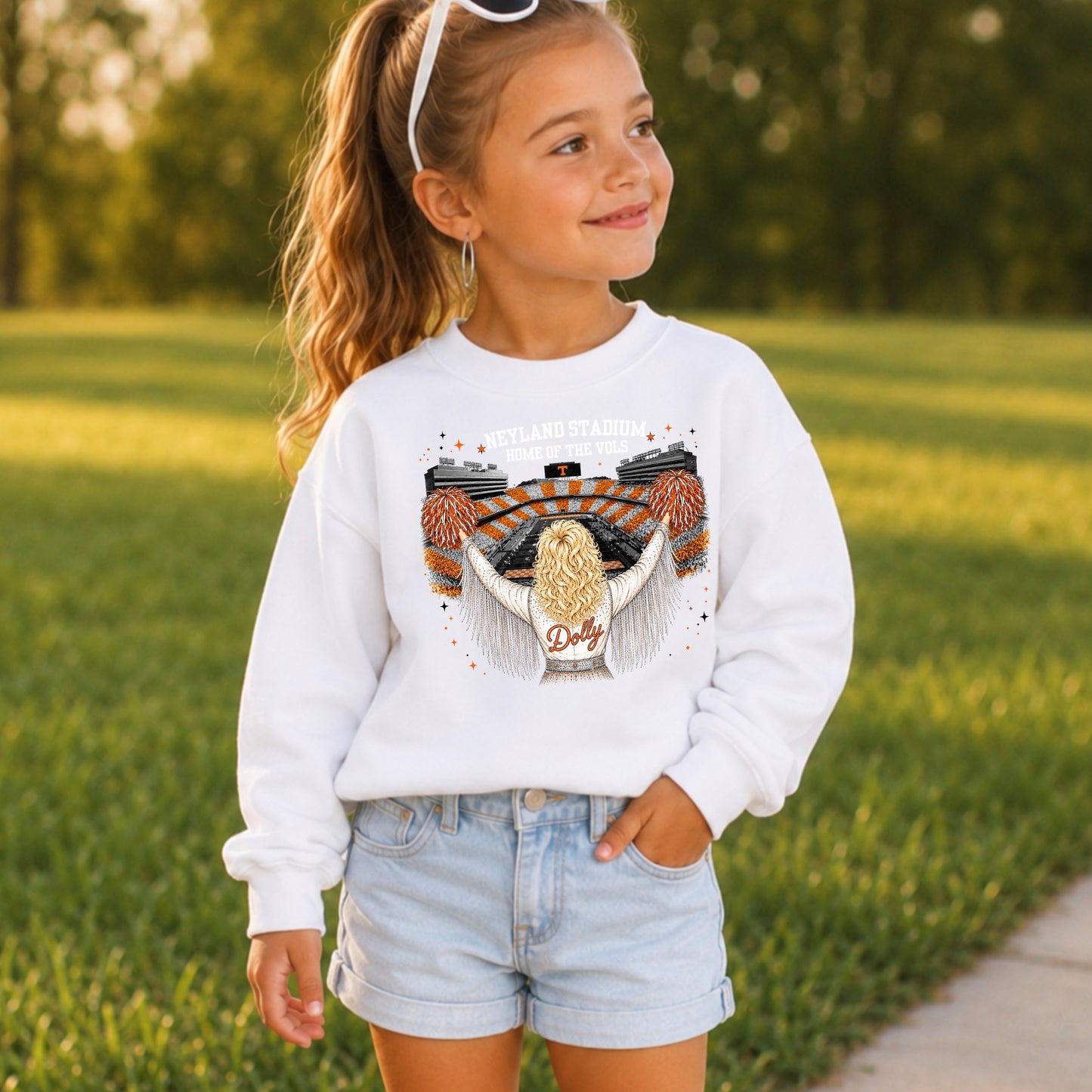 Dolly Stadium Youth Crewneck Sweatshirt