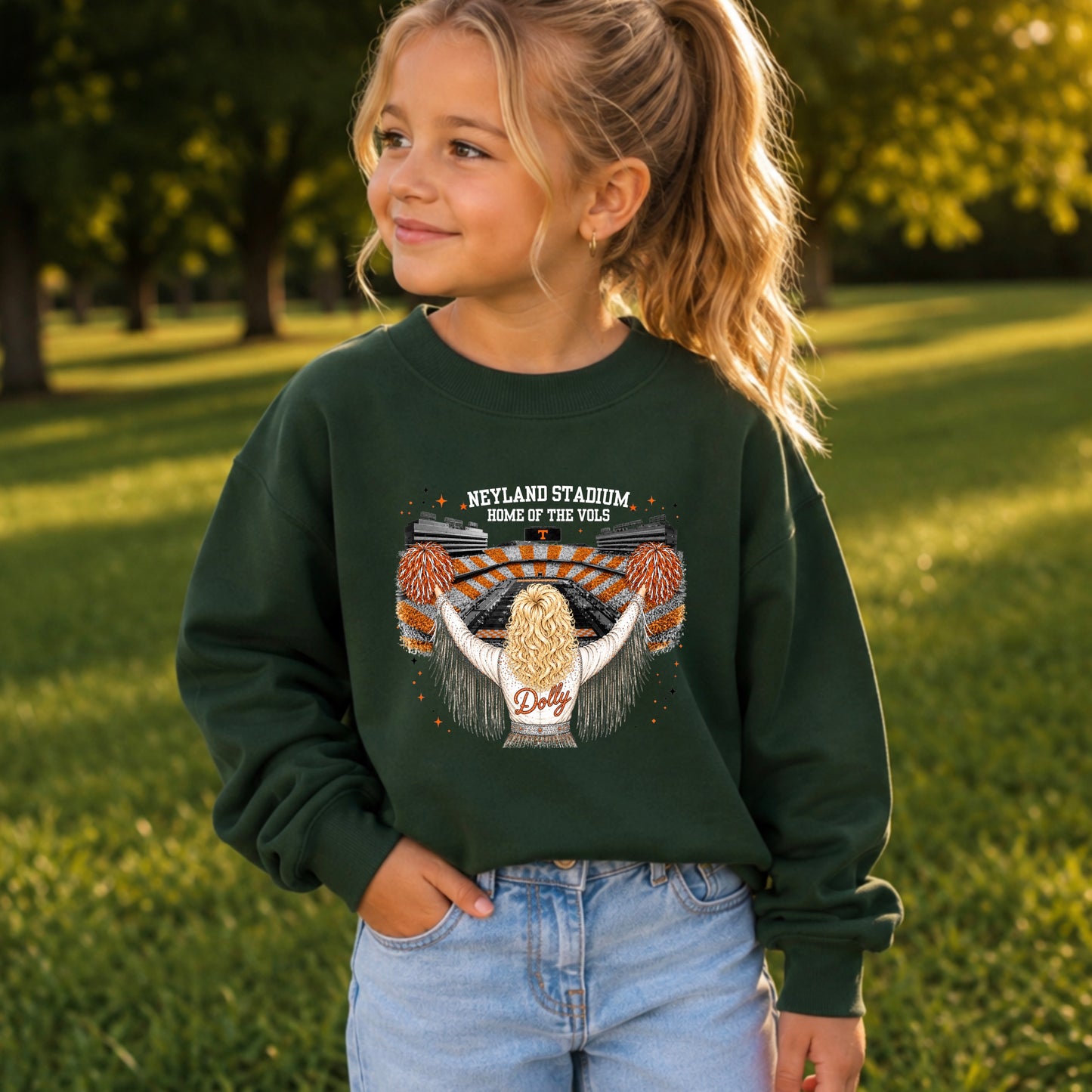 Dolly Stadium Youth Crewneck Sweatshirt