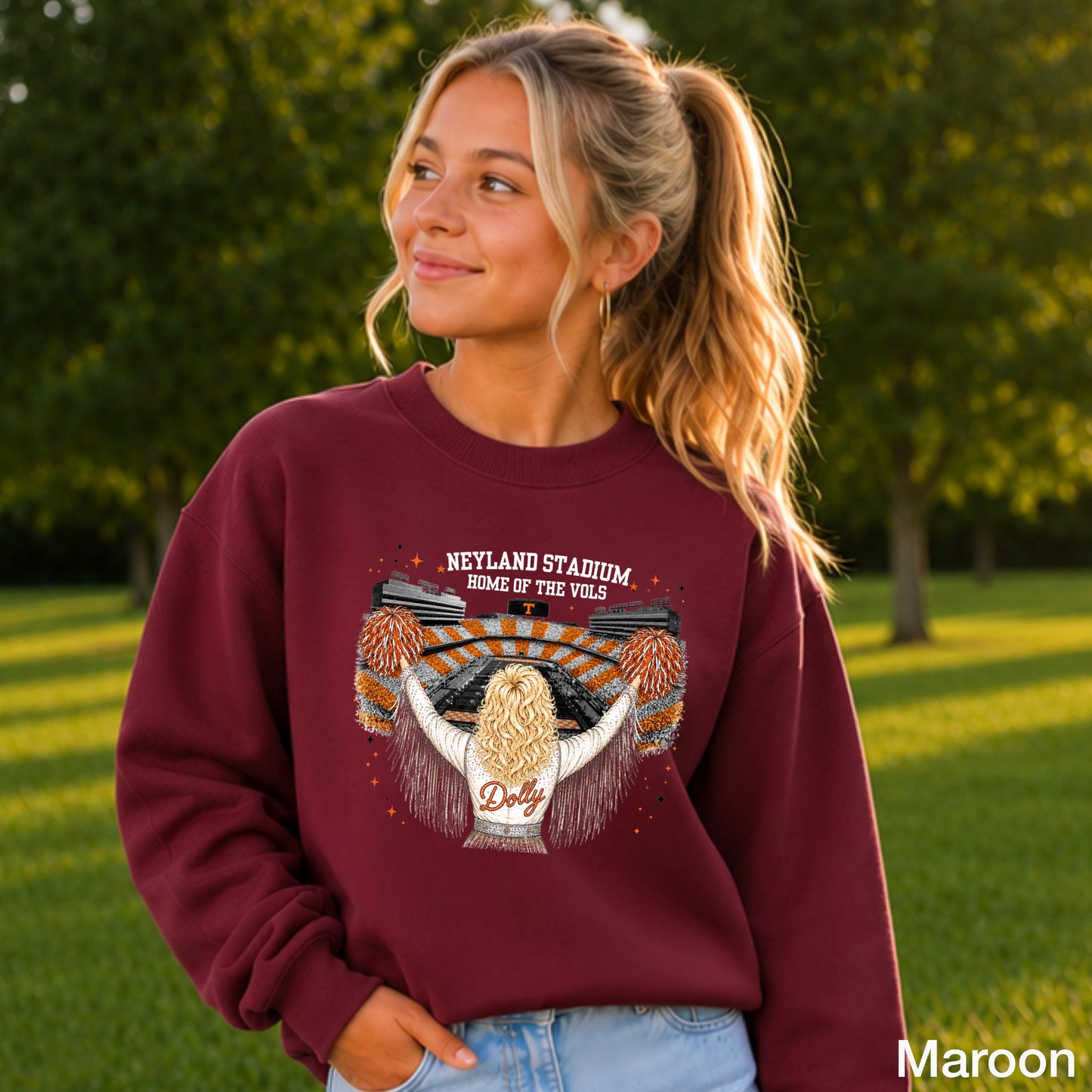 Dolly Stadium Youth Crewneck Sweatshirt