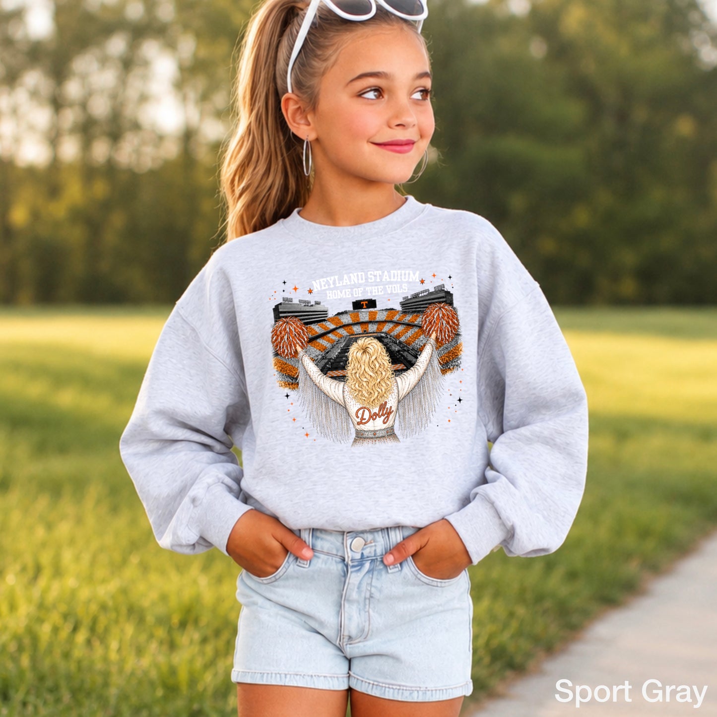 Dolly Stadium Youth Crewneck Sweatshirt