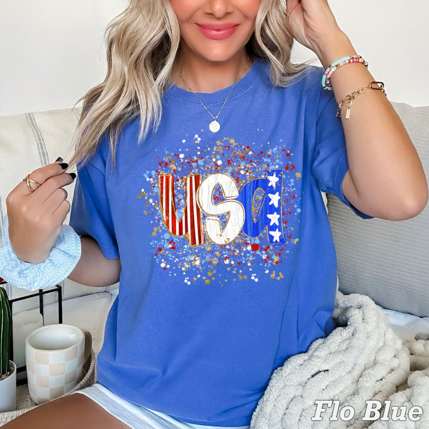 USA Splatter DTF Transfer