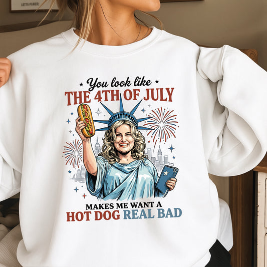 You Look Like The 4th Of July Crewneck Sweatshirt