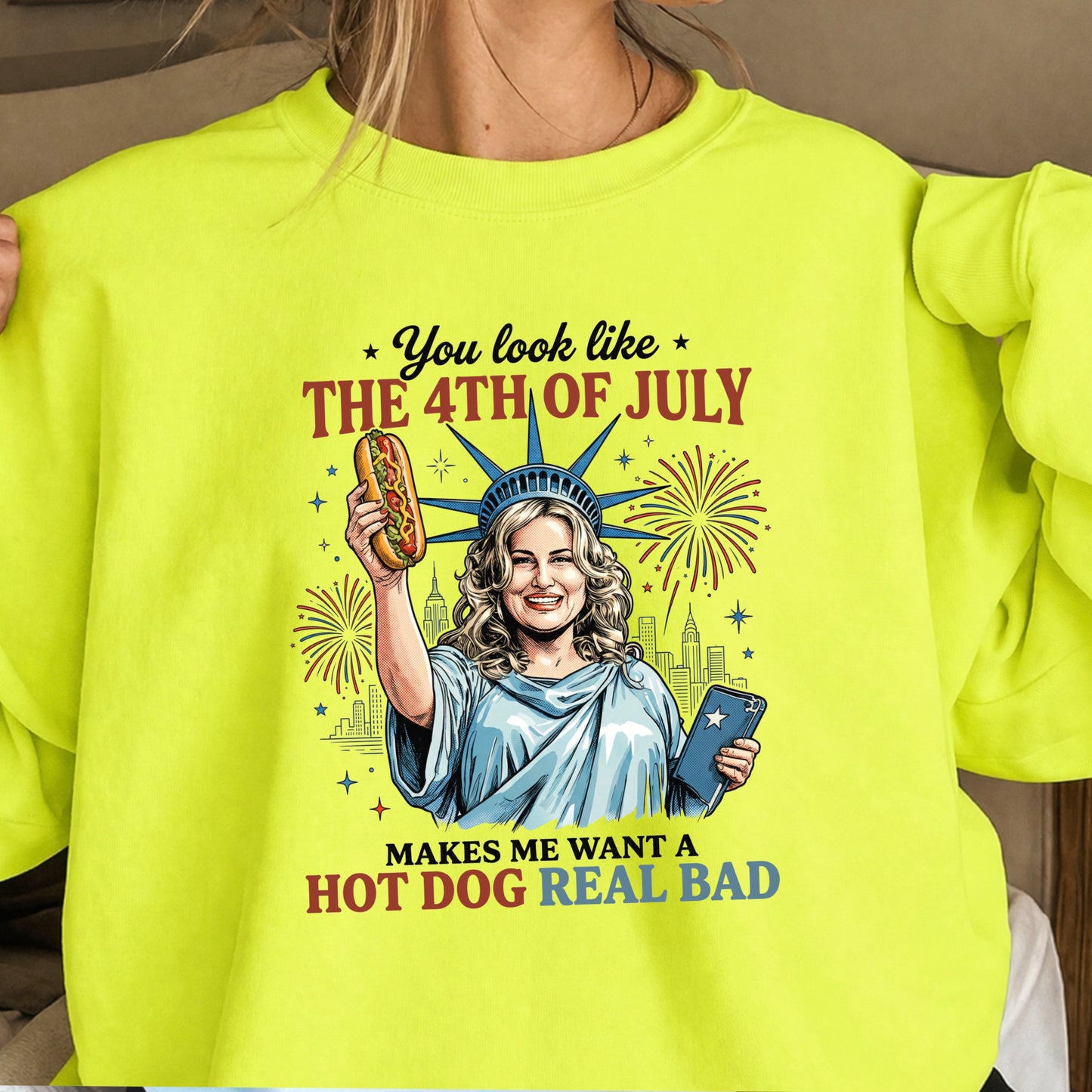 You Look Like The 4th Of July Crewneck Sweatshirt