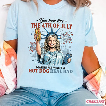 You Look Like The 4th Of July Comfort Color Graphic Tee