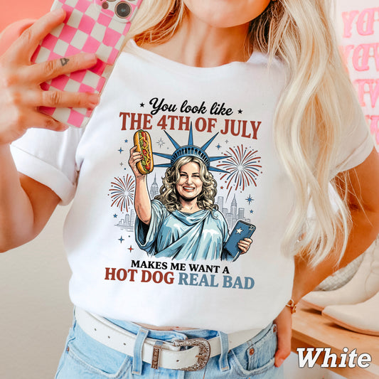 You Look Like The 4th Of July Comfort Color Graphic Tee