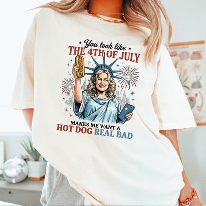 You Look Like The 4th Of July Comfort Color Graphic Tee