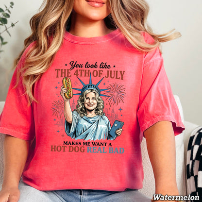 You Look Like The 4th Of July Comfort Color Graphic Tee