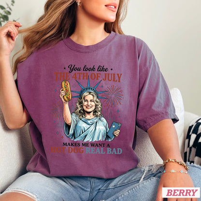 You Look Like The 4th Of July Comfort Color Graphic Tee