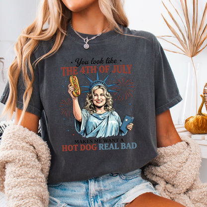You Look Like The 4th Of July Comfort Color Graphic Tee