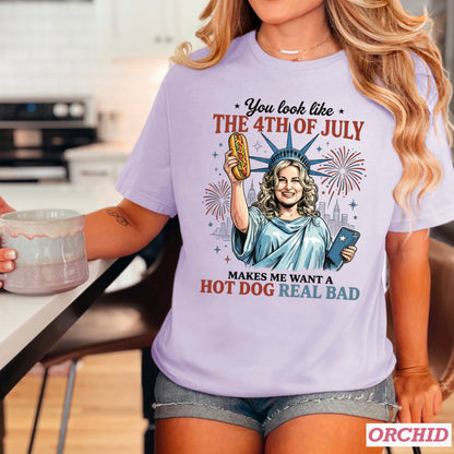 You Look Like The 4th Of July Comfort Color Graphic Tee