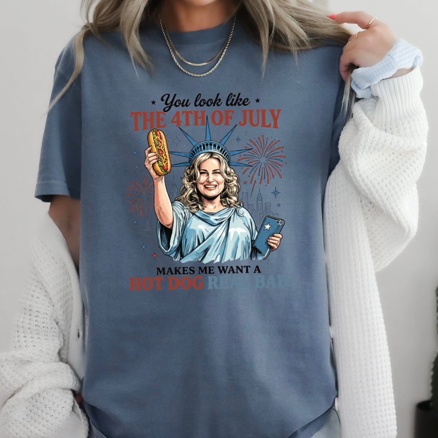 You Look Like The 4th Of July Comfort Color Graphic Tee