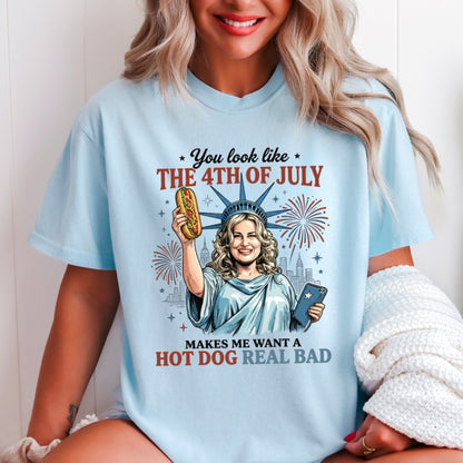 You Look Like The 4th Of July Comfort Color Graphic Tee
