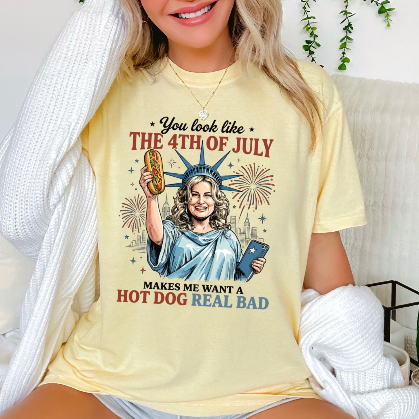 You Look Like The 4th Of July Comfort Color Graphic Tee