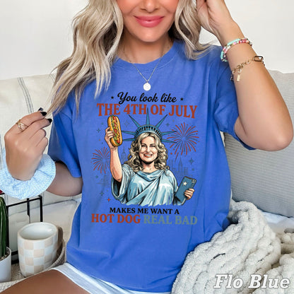 You Look Like The 4th Of July Comfort Color Graphic Tee