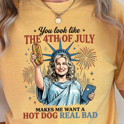 You Look Like The 4th Of July Comfort Color Graphic Tee