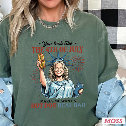 You Look Like The 4th Of July Comfort Color Graphic Tee