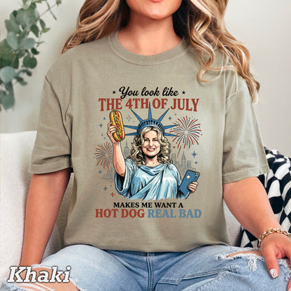 You Look Like The 4th Of July Comfort Color Graphic Tee