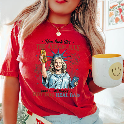 You Look Like The 4th Of July Comfort Color Graphic Tee