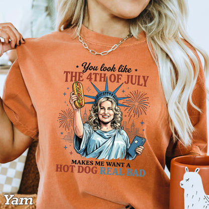 You Look Like The 4th Of July Comfort Color Graphic Tee