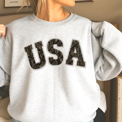 USA Camo Crewneck Sweatshirt