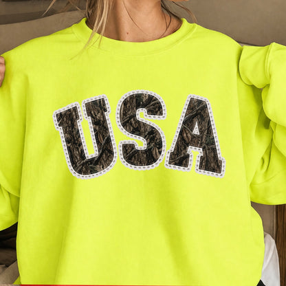 USA Camo Crewneck Sweatshirt