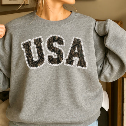 USA Camo Crewneck Sweatshirt