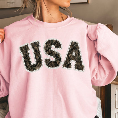 USA Camo Crewneck Sweatshirt