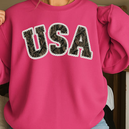 USA Camo Crewneck Sweatshirt