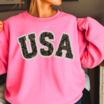 USA Camo Crewneck Sweatshirt