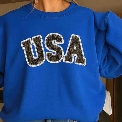 USA Camo Crewneck Sweatshirt