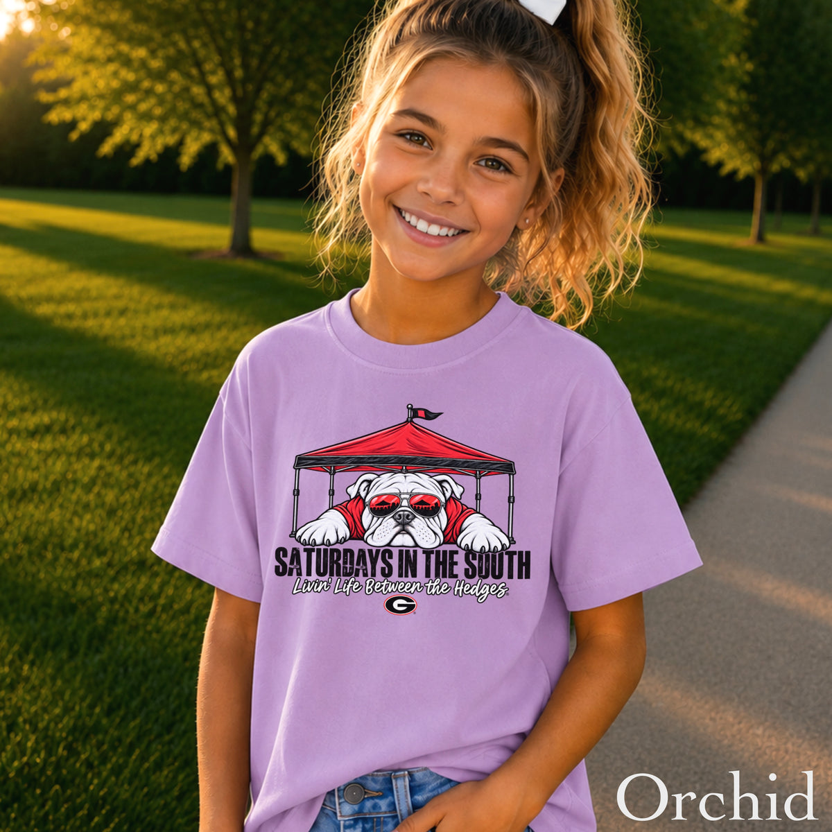 Saturdays In The South Youth Comfort Color T-Shirt