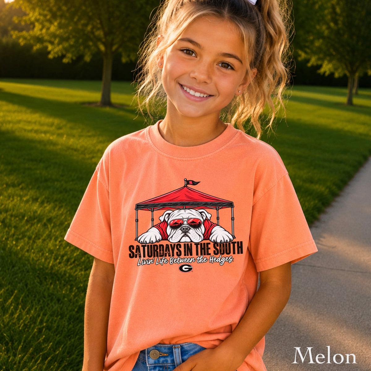 Saturdays In The South Youth Comfort Color T-Shirt
