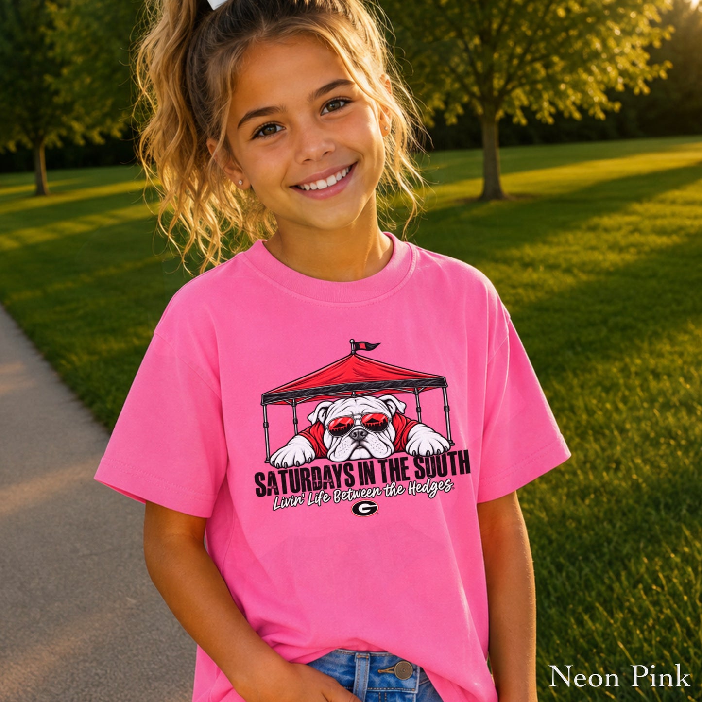 Saturdays In The South Youth Comfort Color T-Shirt