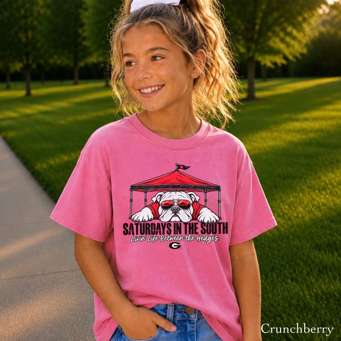 Saturdays In The South Youth Comfort Color T-Shirt