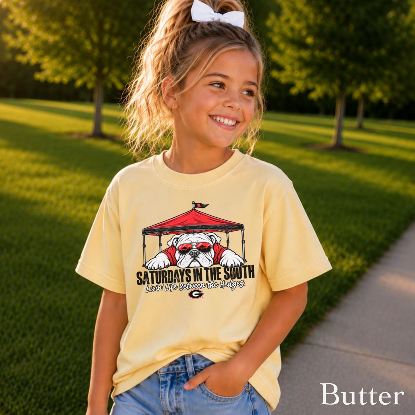 Saturdays In The South Youth Comfort Color T-Shirt