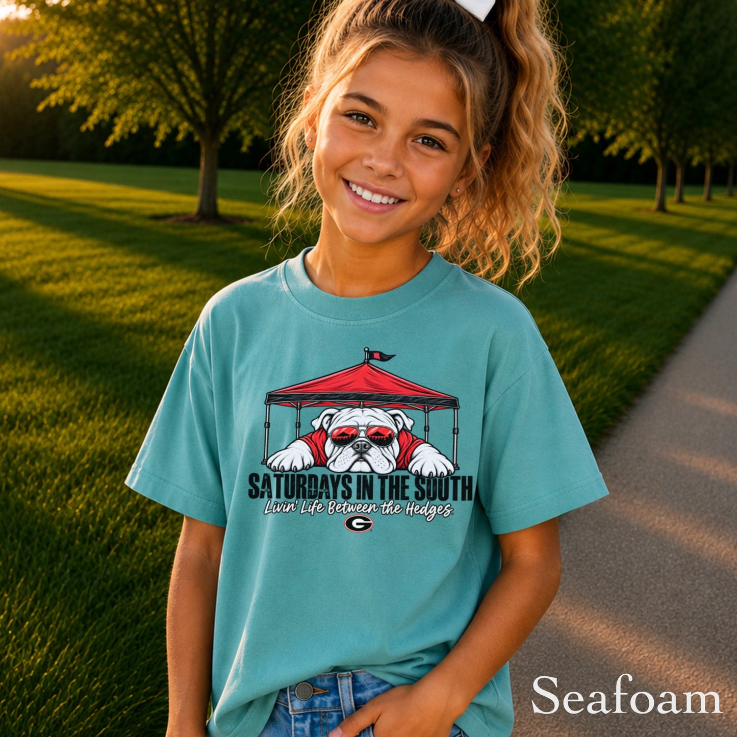 Saturdays In The South Youth Comfort Color T-Shirt