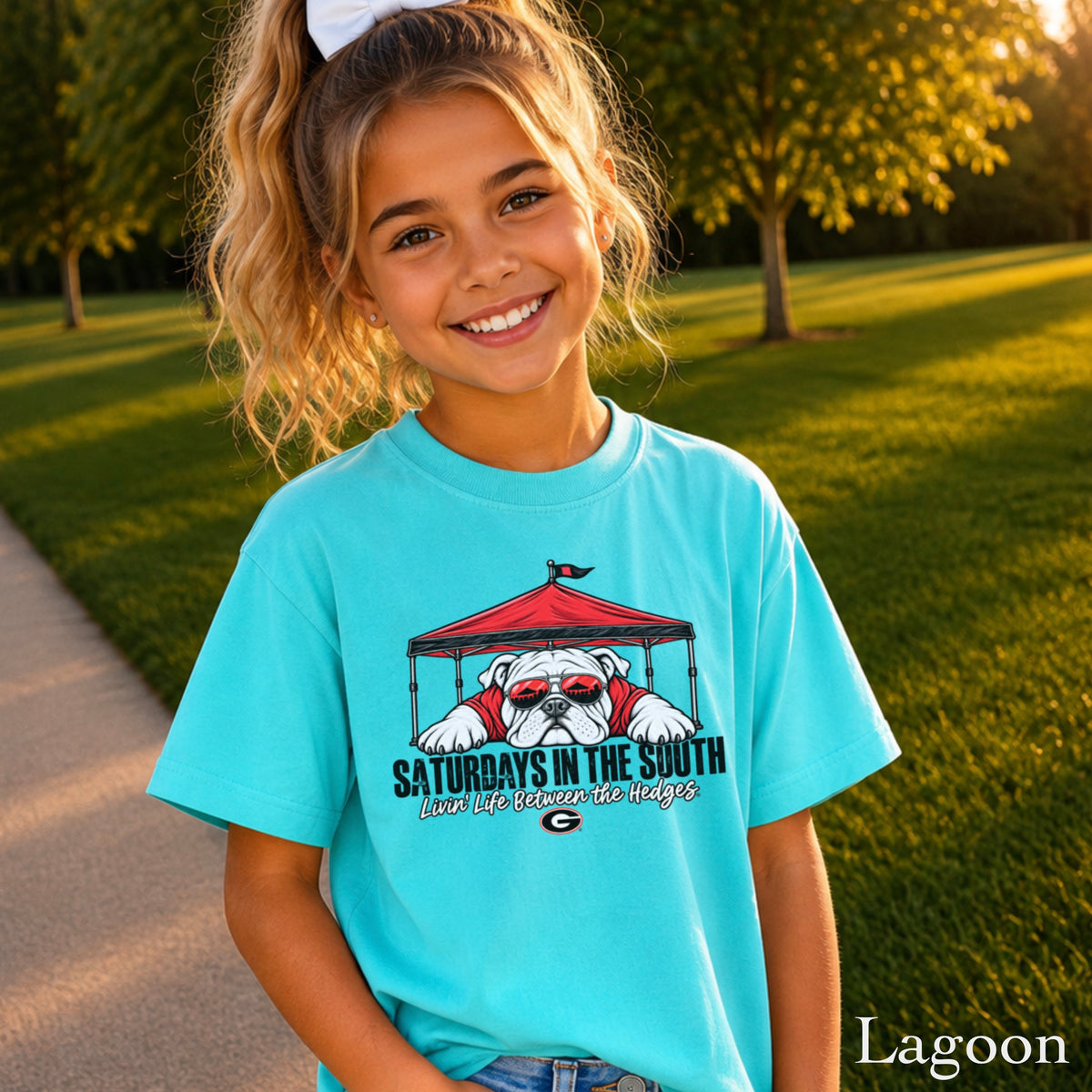 Saturdays In The South Youth Comfort Color T-Shirt