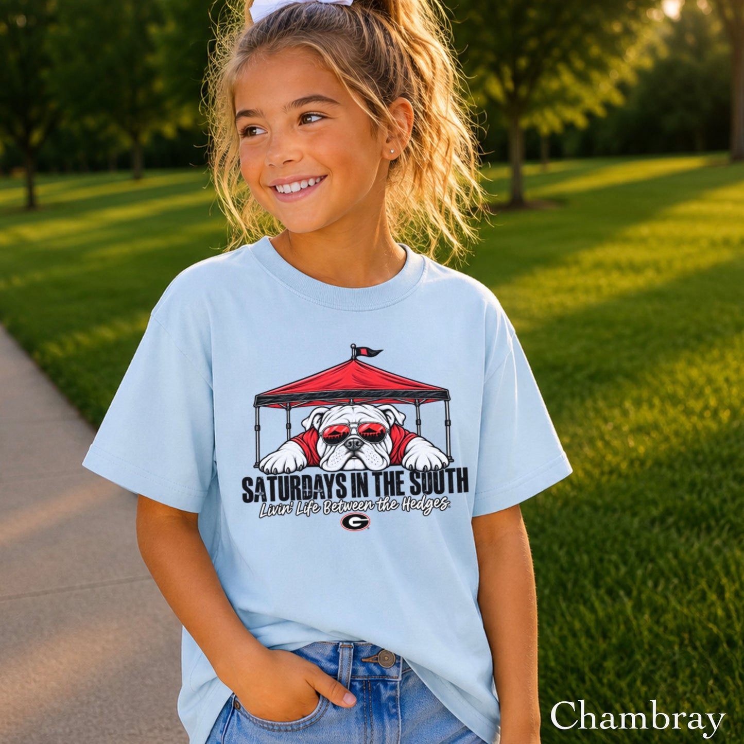 Saturdays In The South Youth Comfort Color T-Shirt