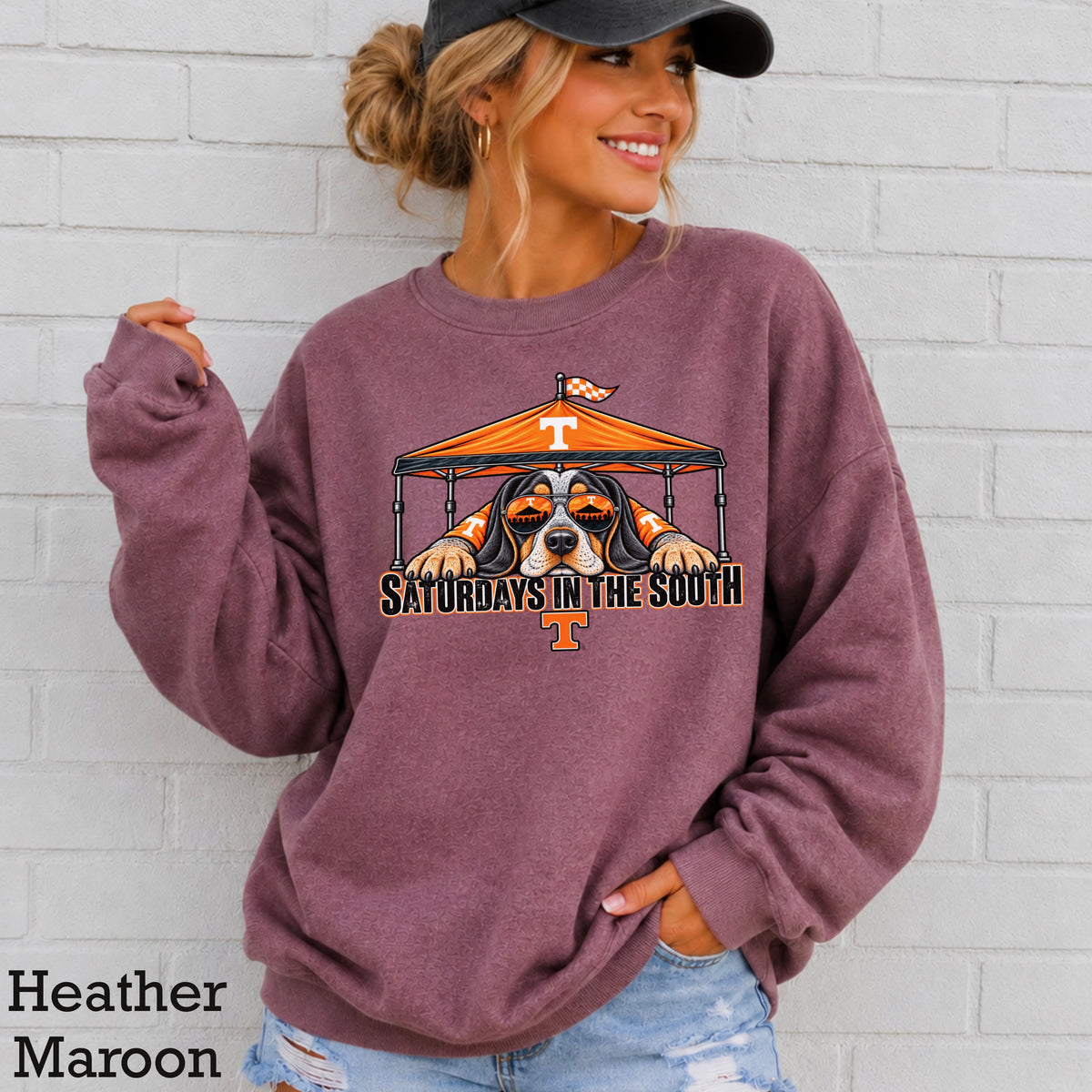 Saturdays In The South Tennessee  Crewneck Sweatshirt
