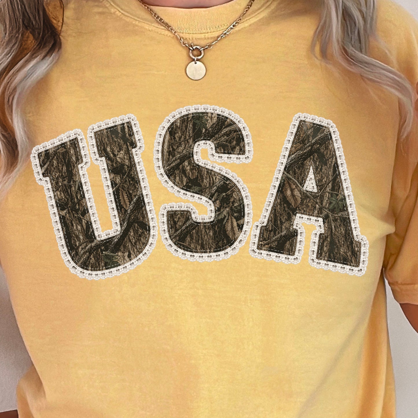 USA Camo Comfort Color Graphic Tee