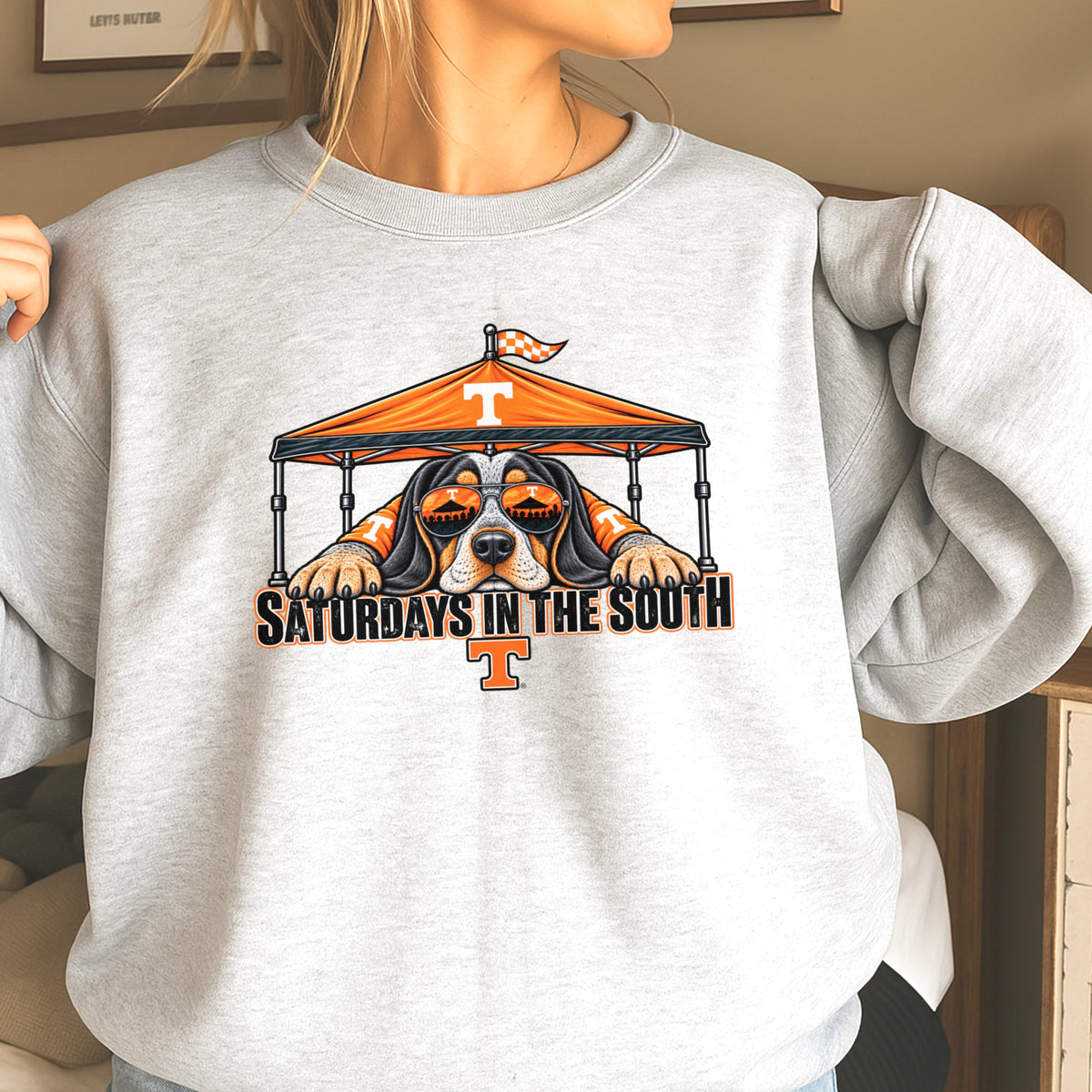 Saturdays In The South Tennessee  Crewneck Sweatshirt