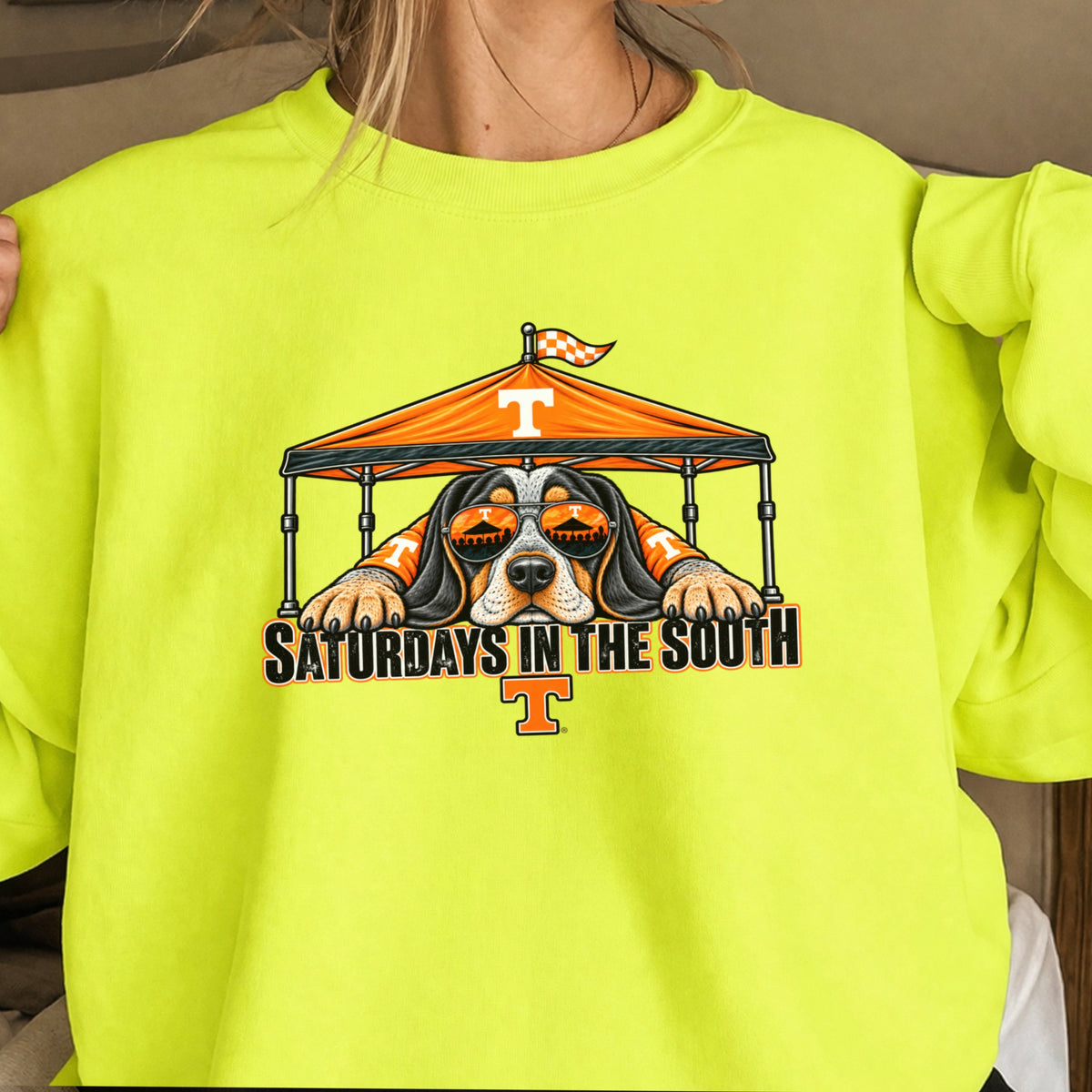 Saturdays In The South Tennessee  Crewneck Sweatshirt