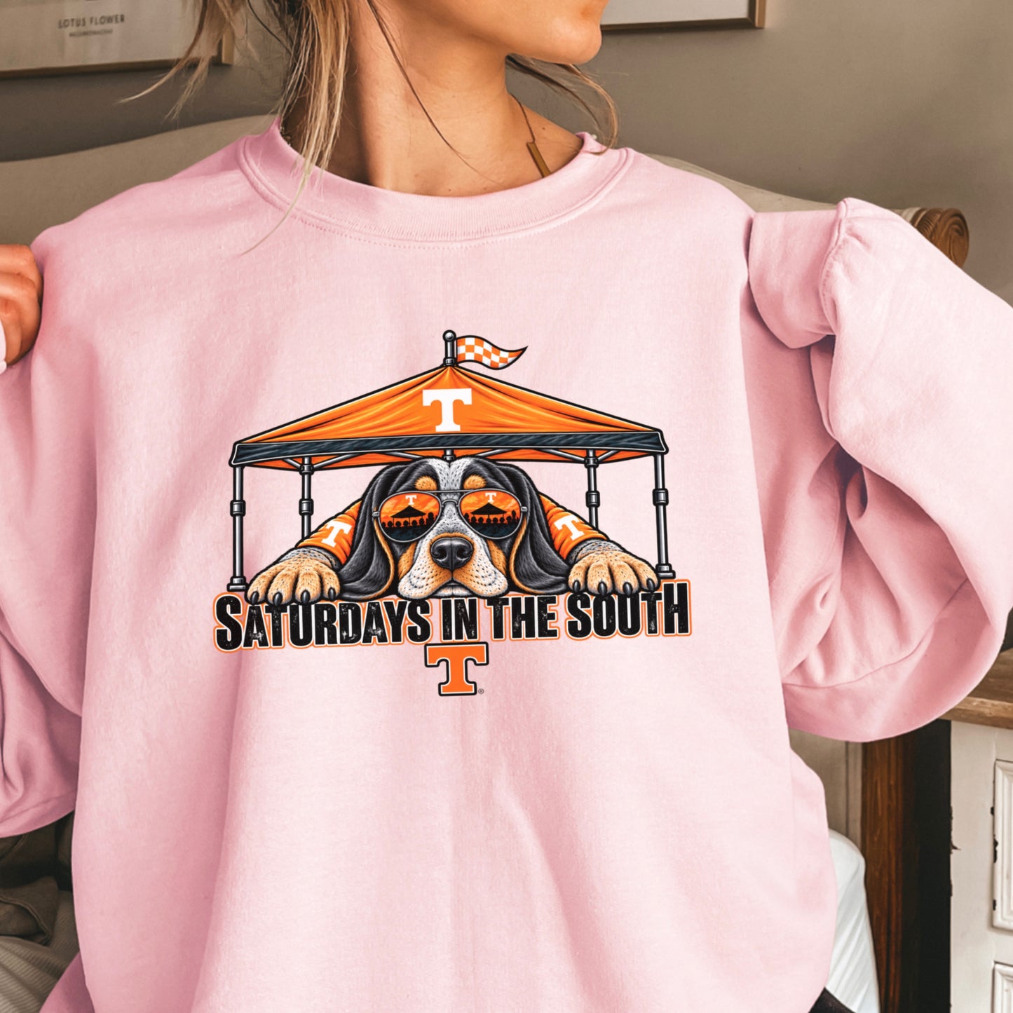 Saturdays In The South Tennessee  Crewneck Sweatshirt