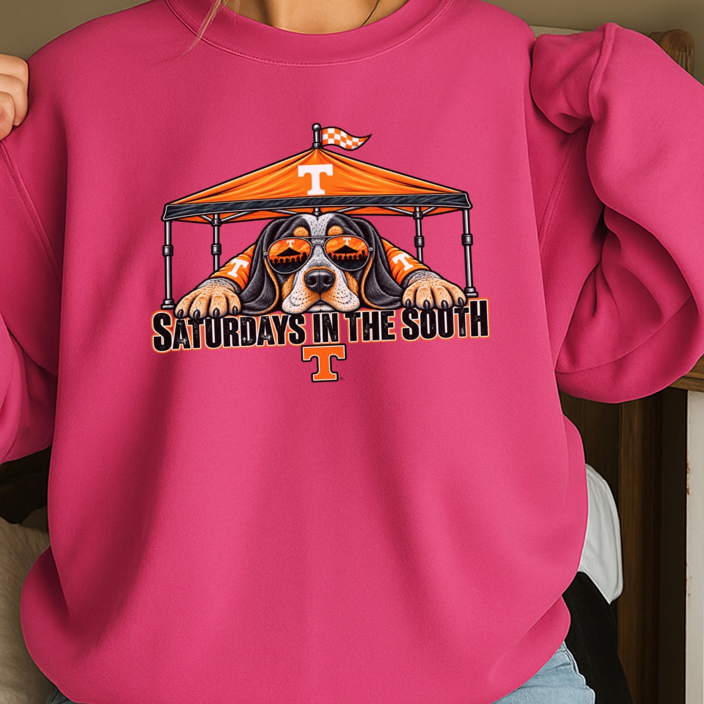 Saturdays In The South Tennessee  Crewneck Sweatshirt