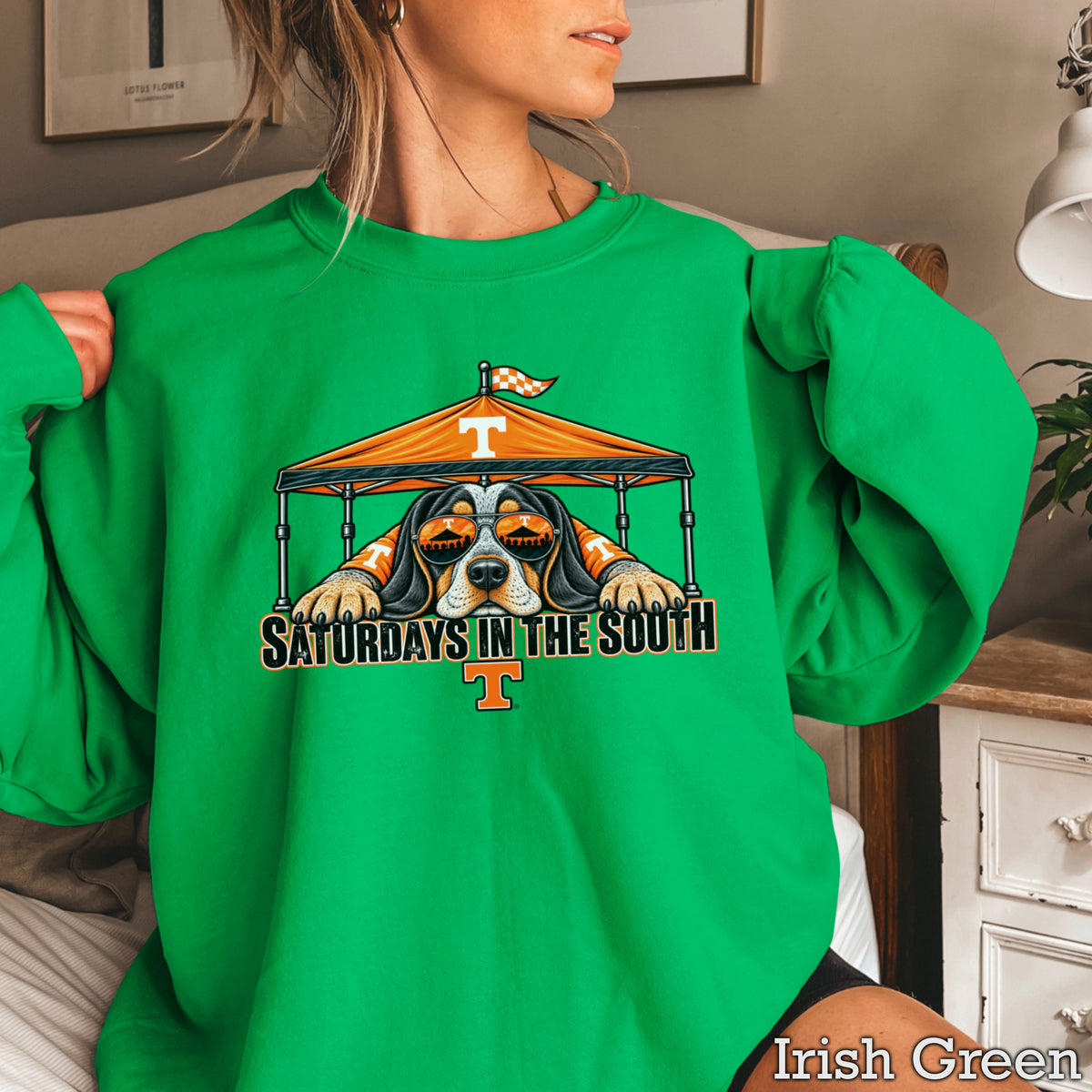 Saturdays In The South Tennessee  Crewneck Sweatshirt