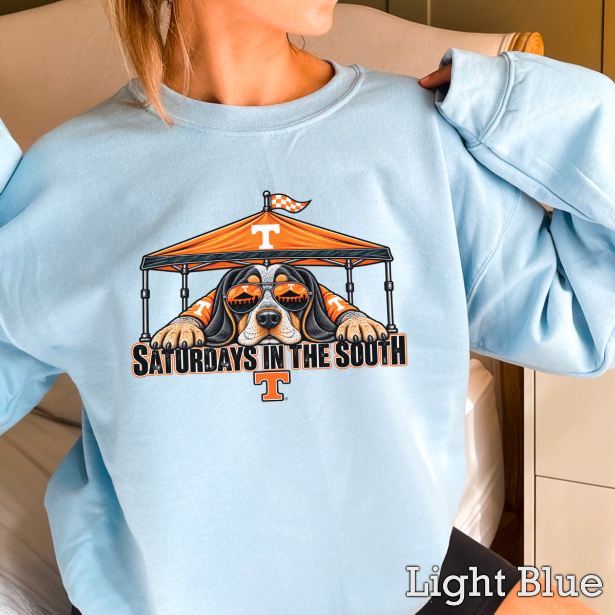 Saturdays In The South Tennessee  Crewneck Sweatshirt